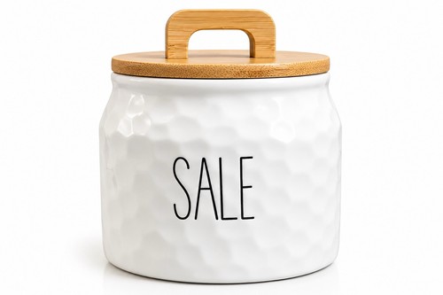 Barattolo sale ceramica - barattolo, 13x14